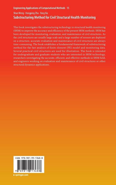 Produktbild: Substructuring Method for Civil Structural Health Monitoring