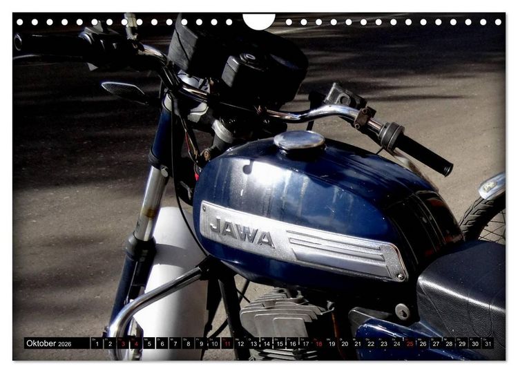 Produktbild: Motorrad-Legenden: JAWA (Wandkalender 2026 DIN A4 quer), CALVENDO Monatskalender