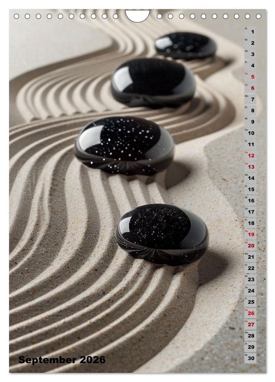 Produktbild: Zen aus Sand (Wandkalender 2026 DIN A4 hoch), CALVENDO Monatskalender