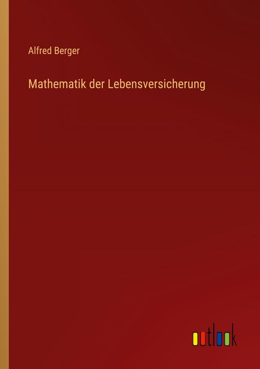 Produktbild: Mathematik der Lebensversicherung