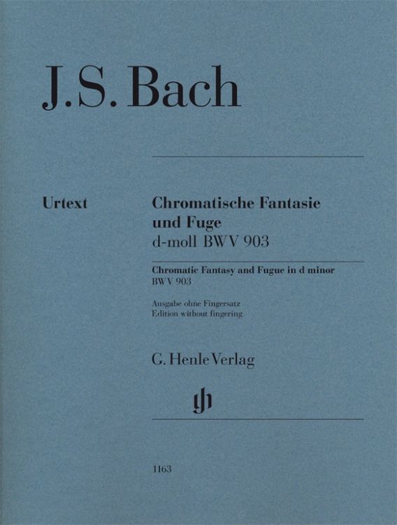 Produktbild: Johann Sebastian Bach - Chromatische Fantasie und Fuge d-moll BWV 903 und 903a