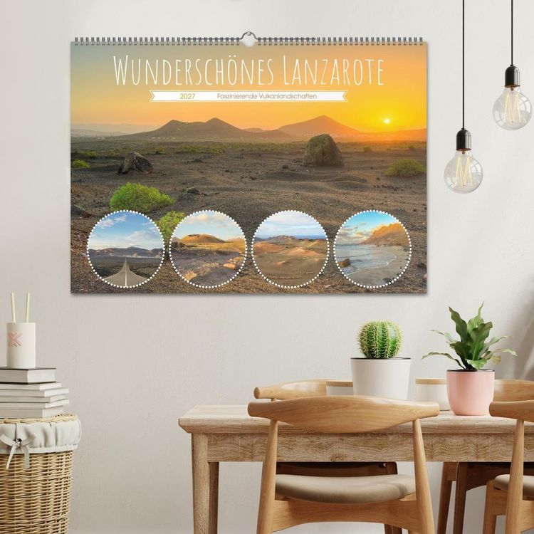 Produktbild: Wundersch&ouml;nes Lanzarote (Wandkalender 2027 DIN A2 quer), CALVENDO Monatskalender