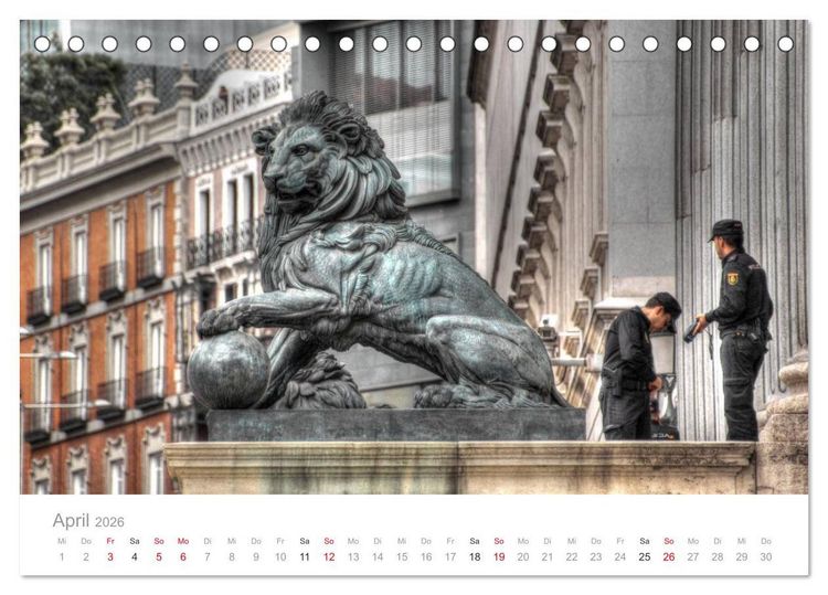 Produktbild: Madrid eine Stadt zum Verlieben (Tischkalender 2026 DIN A5 quer), CALVENDO Monatskalender