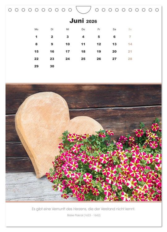 Produktbild: Attraktive Herzmotive 2026 (Wandkalender 2026 DIN A4 hoch), CALVENDO Monatskalender