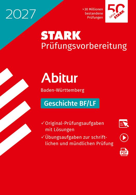 Produktbild: STARK Geschichte - Abitur 2027 BW - Pr&uuml;fungsvorbereitung