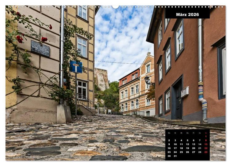 Produktbild: Rudolstadt - Schwarza (hochwertiger Premium Wandkalender 2026 DIN A2 quer), Kunstdruck in Hochglanz