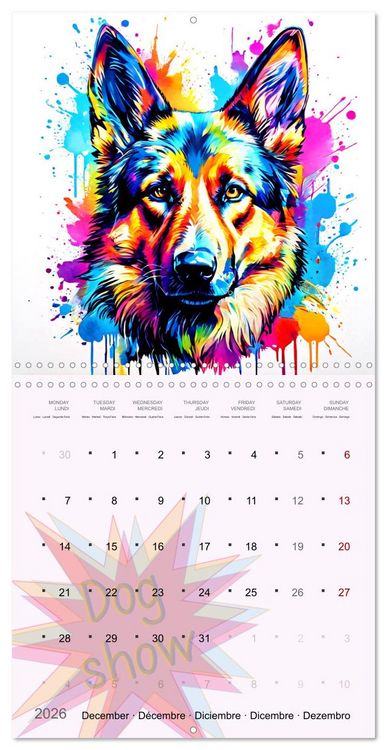 Produktbild: Dog show (Wall Calendar 2026 12 &times; 12 Inch) CALVENDO 12 Month Wall Calendar