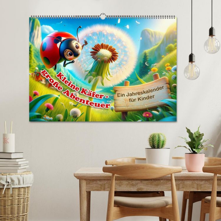 Produktbild: Kleine K&auml;fer, gro&szlig;e Abenteuer: Ein Jahreskalender f&uuml;r Kinder (Wandkalender 2026 DIN A2 quer), CALVENDO Monatskalender