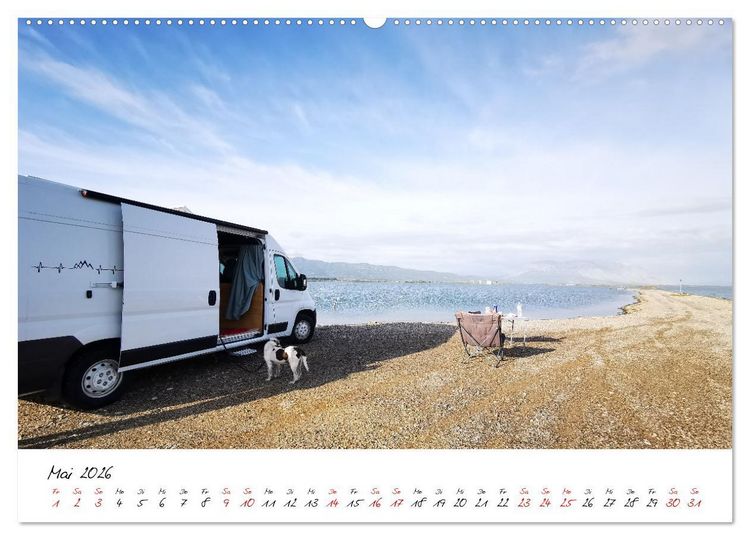 Produktbild: Berge und Meer: ein Vanlife-Abenteuer im Westen Griechenlands (hochwertiger Premium Wandkalender 2026 DIN A2 quer), Kunstdruck in Hochglanz