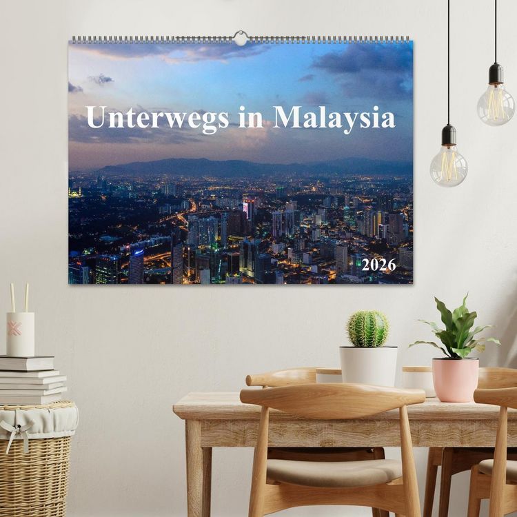 Produktbild: Unterwegs in Malaysia (Wandkalender 2026 DIN A2 quer), CALVENDO Monatskalender