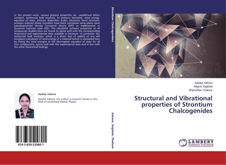 Produktbild: Structural and Vibrational properties of Strontium Chalcogenides