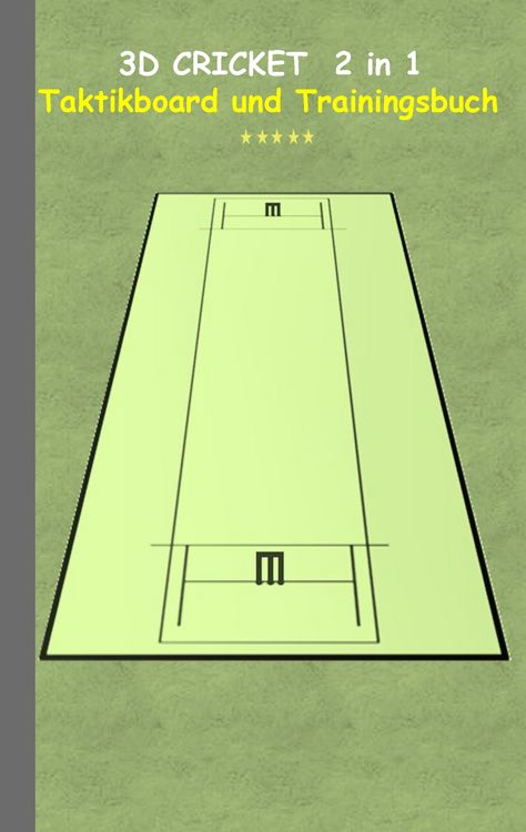 Produktbild: 3D Cricket 2 in 1 Taktikboard und Trainingsbuch