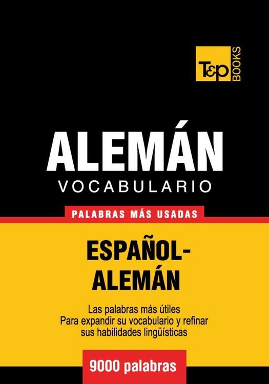 Produktbild: Vocabulario espa&ntilde;ol-alem&aacute;n - 9000 palabras m&aacute;s usadas