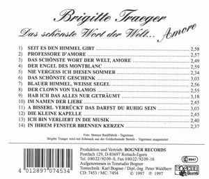 Produktbild: Traeger, B: Das sch&ouml;nste Wort der Welt..Amore