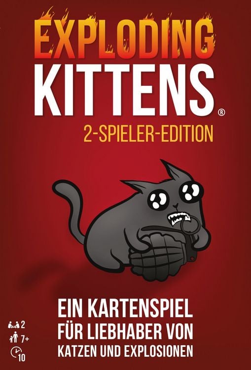 Produktbild: Exploding Kittens 2-Spieler-Edition (Einzelartikel)