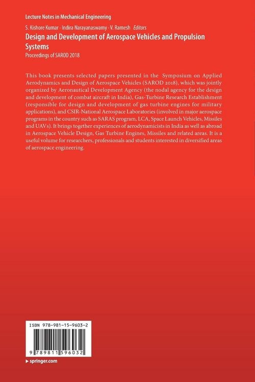 Produktbild: Design and Development of Aerospace Vehicles and Propulsion Systems