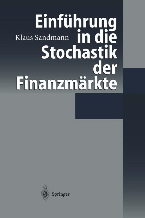 Produktbild: Einf&uuml;hrung in die Stochastik der Finanzm&auml;rkte