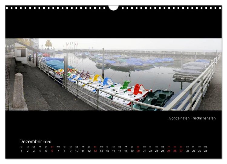 Produktbild: Panoramen vom Bodensee (Wandkalender 2026 DIN A3 quer), CALVENDO Monatskalender