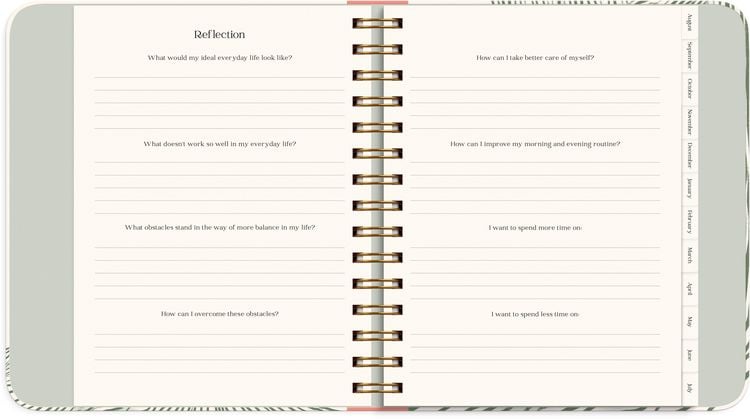 Produktbild: Life Planner Decor Green flow 26/27