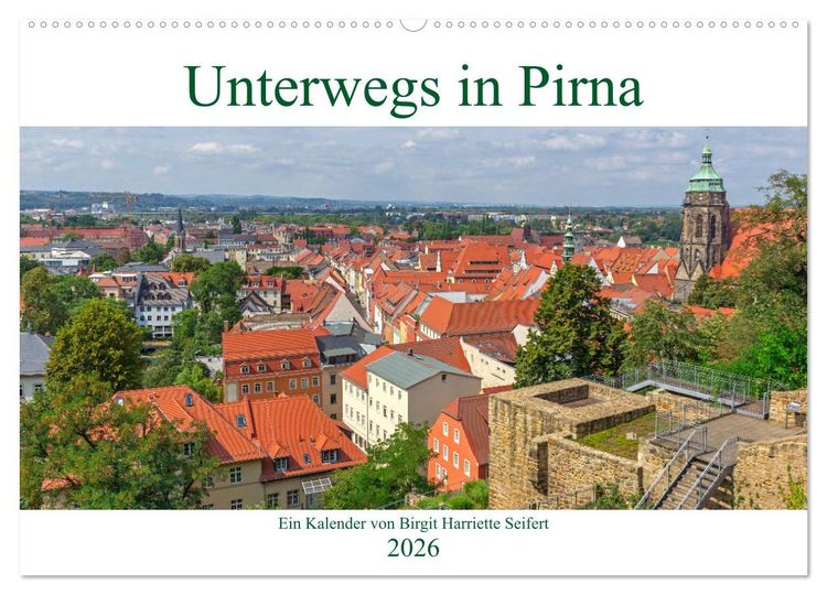 Produktbild: Unterwegs in Pirna (Wandkalender 2026 DIN A2 quer), CALVENDO Monatskalender