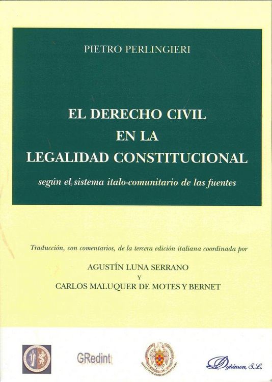 Produktbild: El derecho civil en la legalidad constitucional seg&uacute;n el sistema italo-comunitario de las fuentes