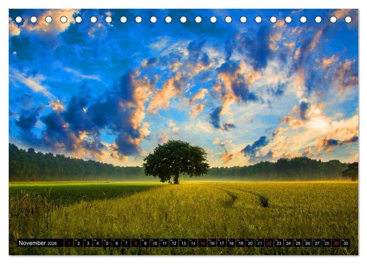 Produktbild: Landschaften im Farbrausch (Tischkalender 2026 DIN A5 quer), CALVENDO Monatskalender