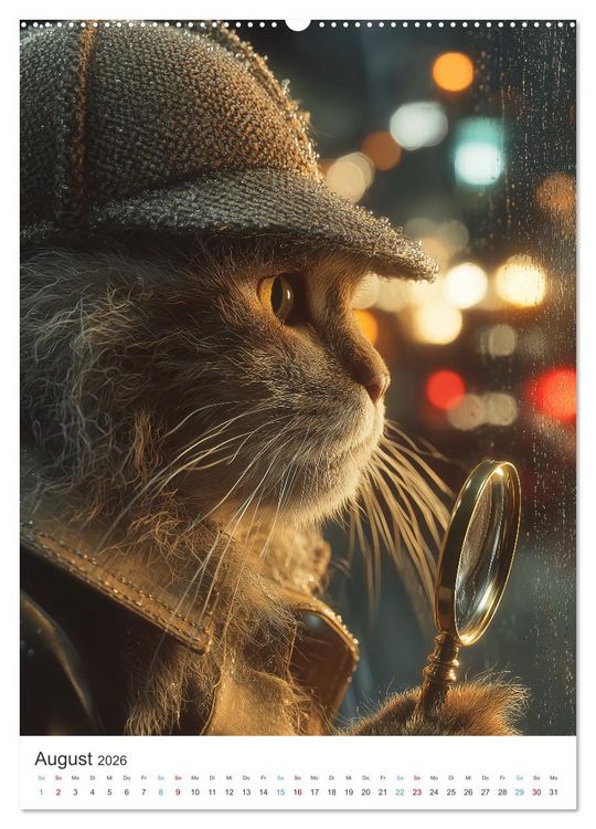 Produktbild: Katzen gegen Alltag (Wandkalender 2026 DIN A2 hoch), CALVENDO Monatskalender