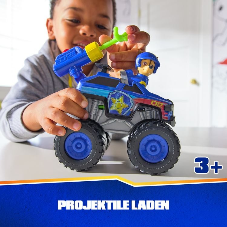 Produktbild: PAW Patrol Rescue Wheels - Chases Monstertruck Fahrzeug mit Geschoss-Abwurf und Chase Hundefigur, Spielzeug f&uuml;r Kinder ab 3 Jahren