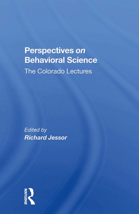 Produktbild: Jessor, R: Perspectives On Behavioral Science