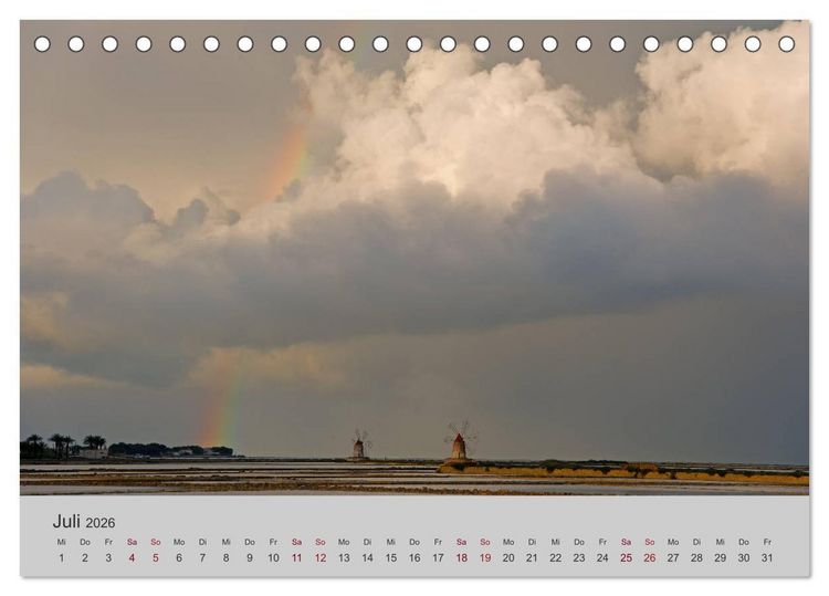 Produktbild: Sizilien 2026 (Tischkalender 2026 DIN A5 quer), CALVENDO Monatskalender