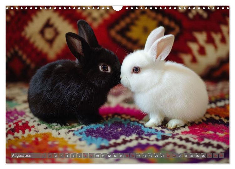Produktbild: A Cuddly Rabbit Life (Wall Calendar 2026 DIN A3 landscape), CALVENDO 12 Month Wall Calendar