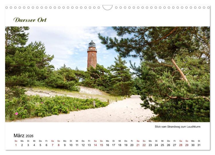 Produktbild: Panorama-Blick Fischland-Darss-Zingst (Wandkalender 2026 DIN A3 quer), CALVENDO Monatskalender