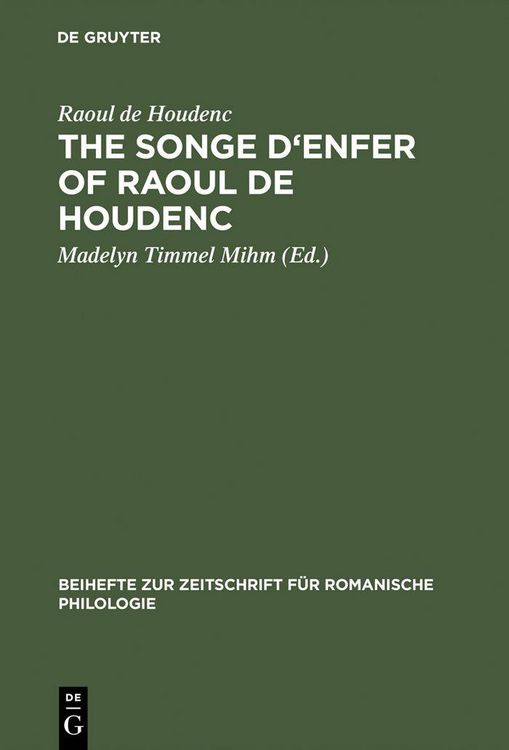 Produktbild: The Songe d'Enfer of Raoul de Houdenc