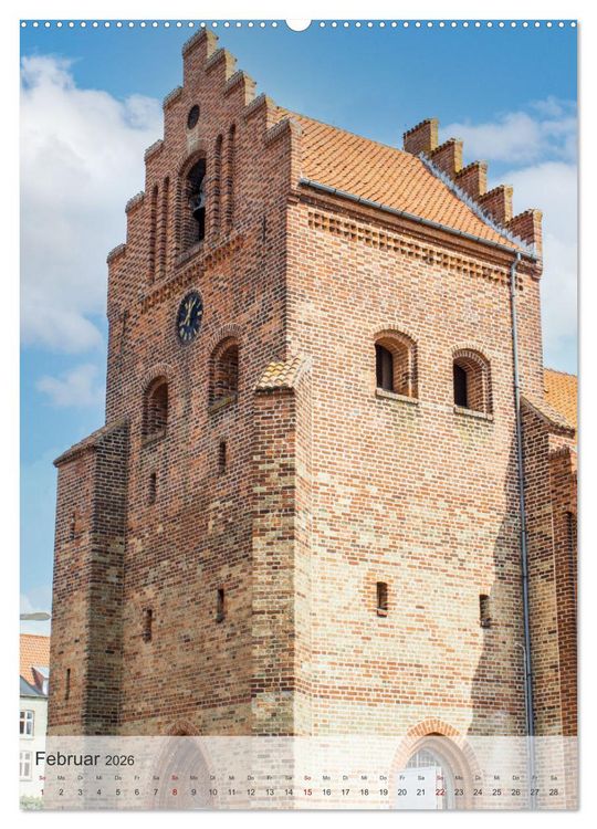 Produktbild: D&auml;nemark - Historisches F&uuml;nen (hochwertiger Premium Wandkalender 2026 DIN A2 hoch), Kunstdruck in Hochglanz