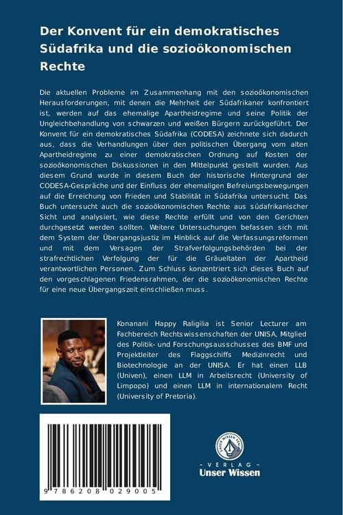 Produktbild: Der Konvent f&uuml;r ein demokratisches S&uuml;dafrika und die sozio&ouml;konomischen Rechte
