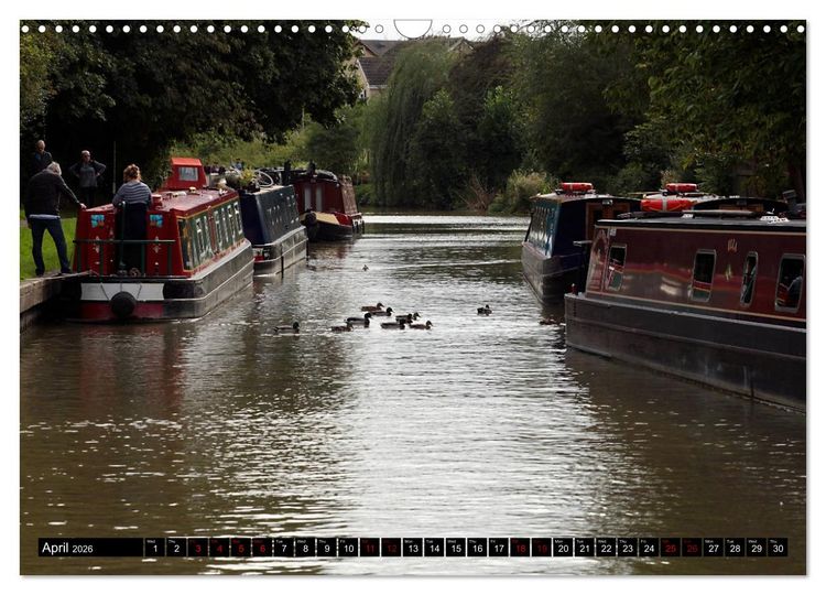Produktbild: Narrowboats (Wall Calendar 2026 DIN A3 landscape), CALVENDO 12 Month Wall Calendar