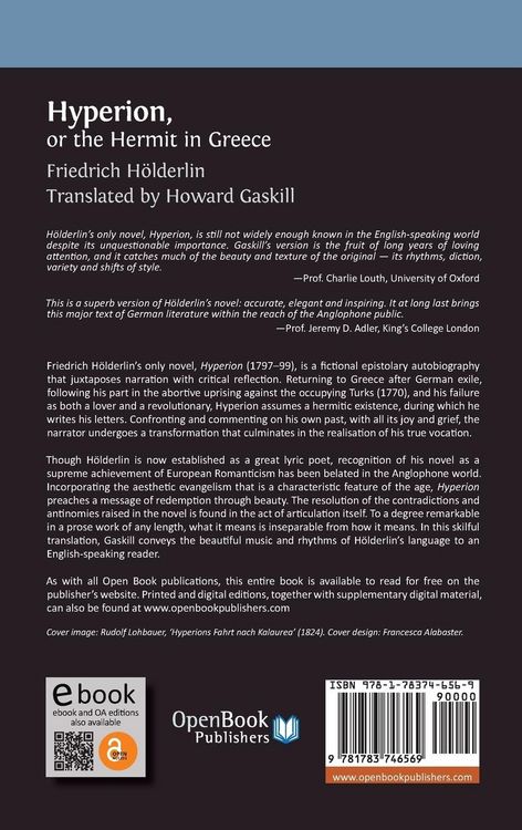 Produktbild: Hyperion, or the Hermit in Greece