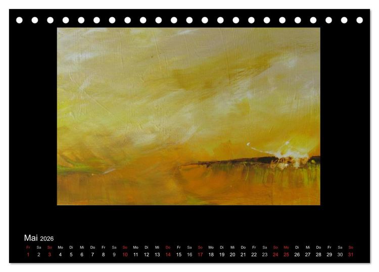Produktbild: Kunstkalender von Michaela Nagel (Tischkalender 2026 DIN A5 quer), CALVENDO Monatskalender