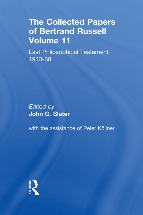 Produktbild: The Collected Papers of Bertrand Russell, Volume 11