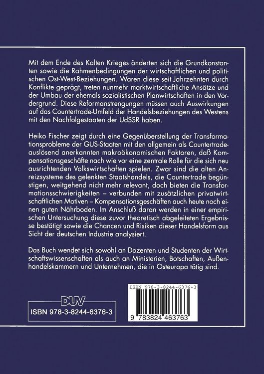 Produktbild: Countertrade im Osthandel