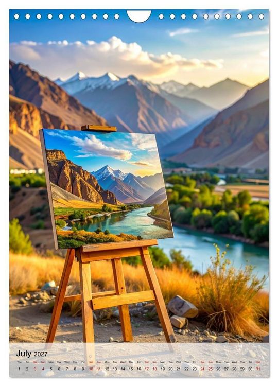 Produktbild: Easel in a Quiet World (Wall Calendar 2027 DIN A4 portrait), CALVENDO 12 Month Wall Calendar