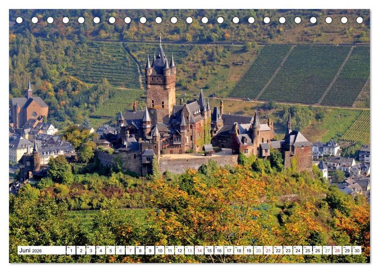 Produktbild: Burgenland Eifel (Tischkalender 2026 DIN A5 quer), CALVENDO Monatskalender