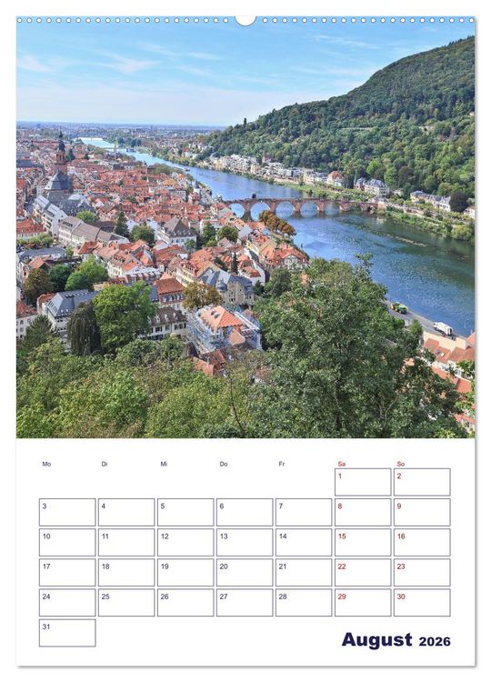 Produktbild: Heidelberg - Historische Altstadt (hochwertiger Premium Wandkalender 2026 DIN A2 hoch), Kunstdruck in Hochglanz