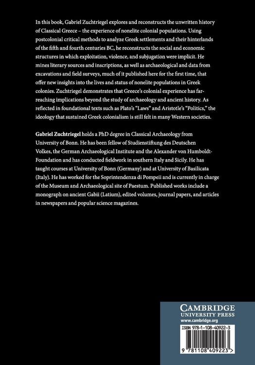Produktbild: Colonization and Subalternity in Classical Greece