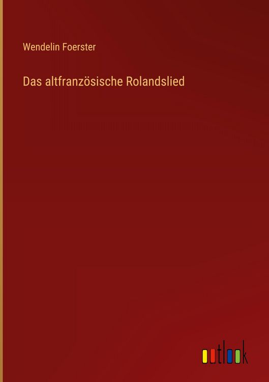 Produktbild: Das altfranz&ouml;sische Rolandslied