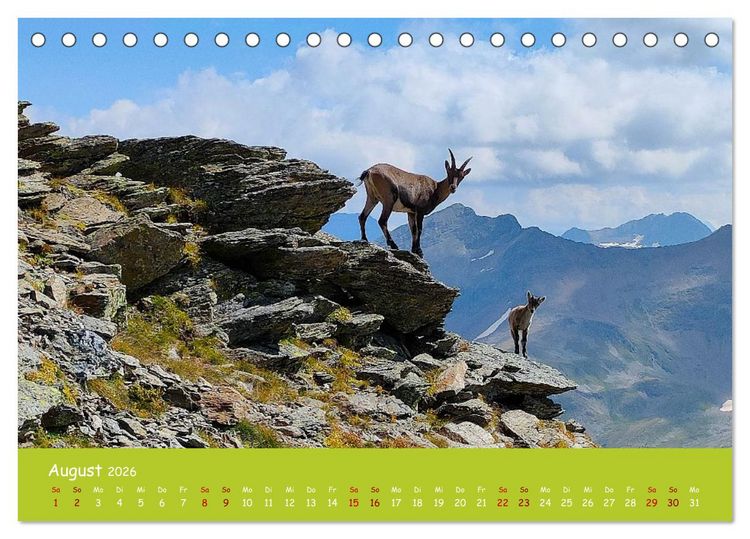 Produktbild: Majest&auml;tische Alpen (Tischkalender 2026 DIN A5 quer), CALVENDO Monatskalender