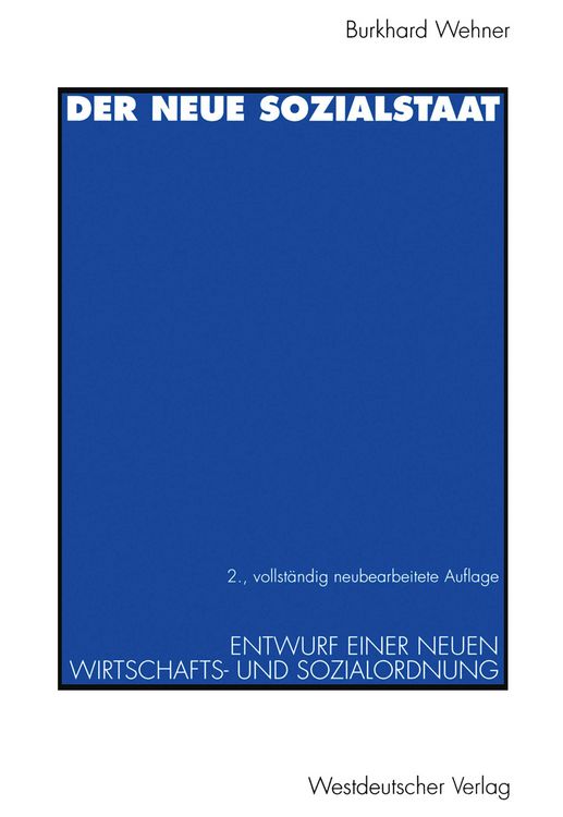 Produktbild: Der neue Sozialstaat