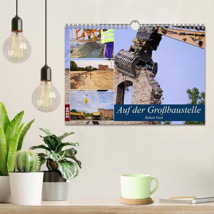 Produktbild: Auf der Gro&szlig;baustelle (Wandkalender 2026 DIN A4 quer), CALVENDO Monatskalender