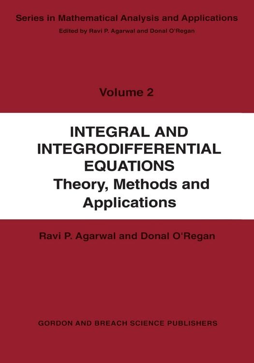 Produktbild: Integral and Integrodifferential Equations