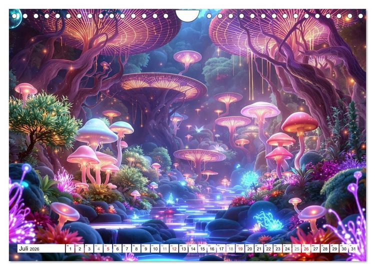 Produktbild: Welten aus Licht (Wandkalender 2026 DIN A4 quer), CALVENDO Monatskalender